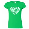 Dámské tričko pro houbaře - Houbařské srdce