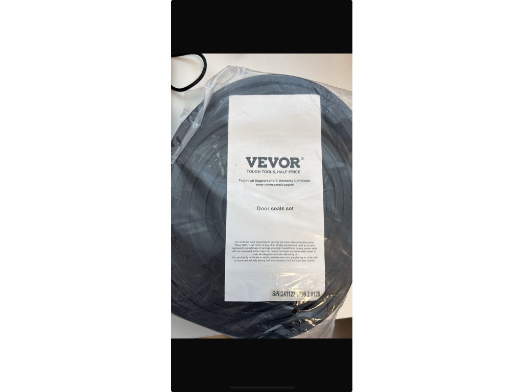 VEVOR  Tesniaca lišta na vrchnú a bočnú stranu garážových brán 50mmx33m