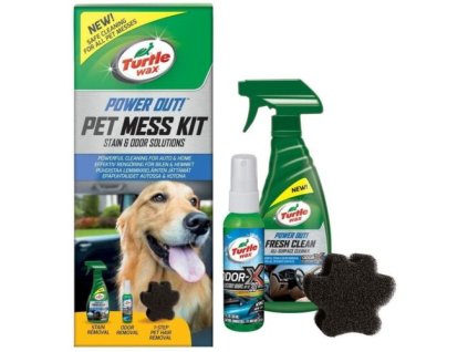 TURTLE WAX 53055 Set na čistenie auta- enzymatický čistič 500ml,  59 ml fľaša na odstraňovanie zápachu + špongia