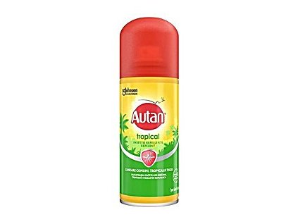 Autan Tropical Suchý sprej proti hmyzu a komárom, bežným a tropickým, 100 ml