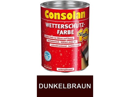 consolan wetterschutz farbe 0 75 l dunkelbraun
