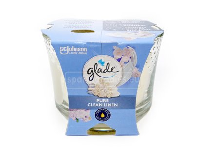 glade duftkerze pure clean linen