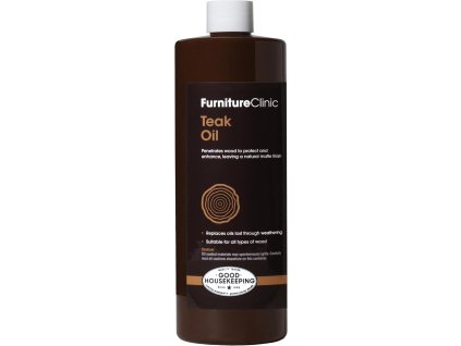 FurnitureClinic Teakový olej, 500 ml na nábytok