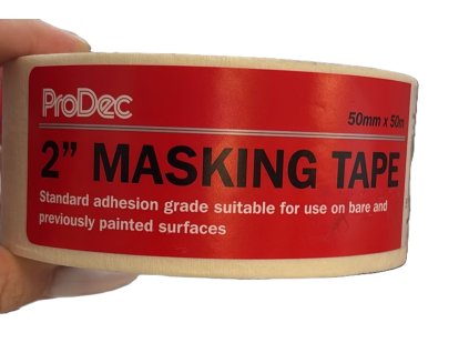 ProDec 50 mm x 50 m maliarska páska pre ostré čiary farby, biela, 2ks