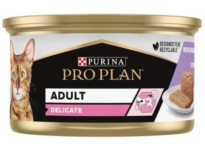 purina pro plan delicate turkey wet cat food 85 g