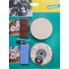 Leštiaci set Wolfcraft kov/plast/mramor
