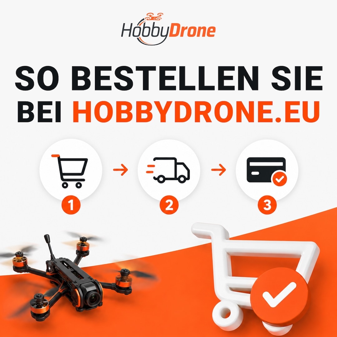 So bestellen Sie auf HobbyDrone.cz: Schritt-für-Schritt-Anleitung