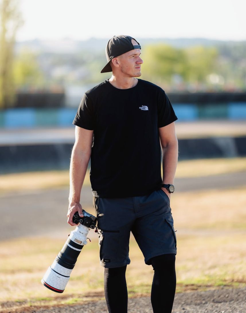 Marek Hošta at a race track