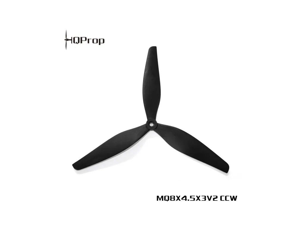 Vrtule HQProp MacroQuad 8X4.5X3V2 3-listá 8" černá (2CW+2CCW)
