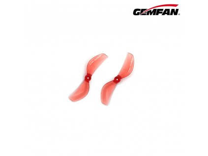 10539 2 propellers gemfan 45mm 2 pc durable 1mm clear red 4ccw 4cw