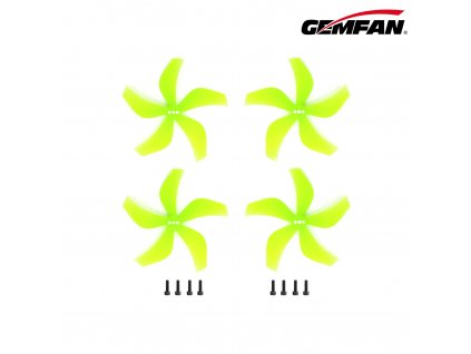 11769 2 propellers gemfan ducted 2925 5 pc 2mm lemon yellow 2ccw 2cw