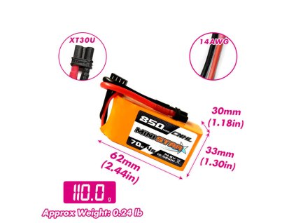 13839 battery cnhl lipo battery 4s 14 8v 850mah 70c xt30