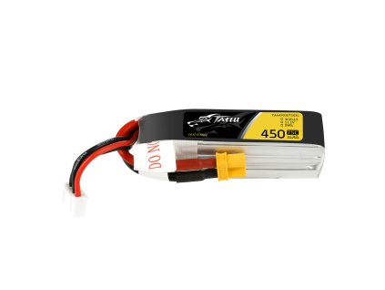 14328 battery tattu lipo 3s 11 1v 450mah 75c xt30 plug long size for h frame
