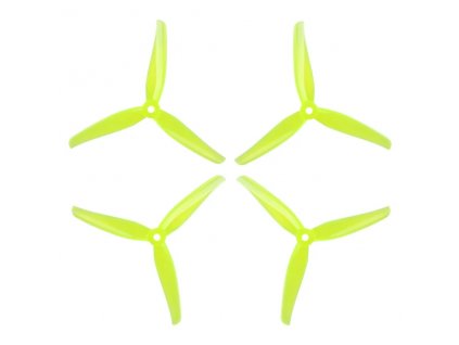 15543 3 propellers iflight nazgul f5 tri blades 2cw 2ccw yellow
