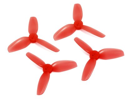 16734 propeller hqprop durable t2x2 5x3 3 blade 2inch light red 2ccw 2cw