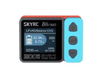 Nabíječka SkyRC B6neo Smart (červená+černá+modrá) DC200W PD80W