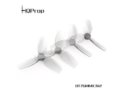 Propellers HQProp Cinewhoop T76MMX3 V2 3-blade 3" Grey (2CCW+2CW)