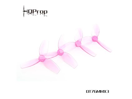 Propellers HQProp Cinewhoop T76MMX3 V2 3-blade 3" Pink (2CCW+2CW)