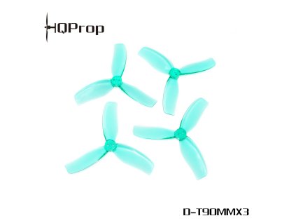 Propellers HQProp Cinewhoop 3-blade 3.5" Teal (2CCW+2CW)