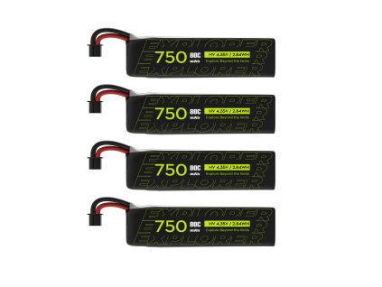 Battery FLYWOO Explorer 750mAh 1S HV V2 A30 Plug (4 pcs)