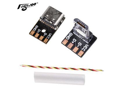 Adaptador FLYWOO Micro USB (Macho) a USB Type-C (Hembra)