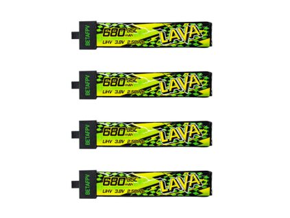 LAVA II 1S 680mAh Battery top view 540x