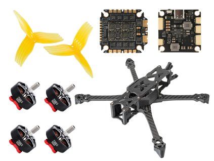 FPV DIY Kit Pilotix Rocky 5 Yellow Prop