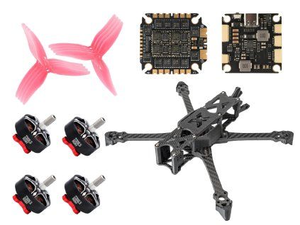 FPV DIY Kit Pilotix Rocky 5 Pink Prop