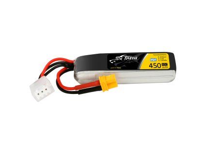 Battery Tattu LiPo 2S1P 450mAh 95C XT30 (Long Pack)