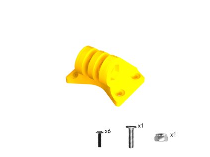 66 adjustable gopro tpu mount base speedybee yellow