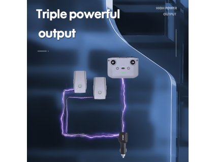 6825 car charger startrc 3 in 1 for dji mavic air 2 2s