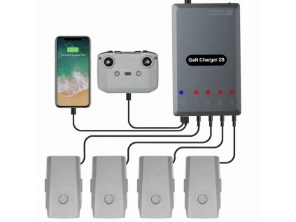 6828 gan charger startrc 6 in 1 for dji mavic air 2 2s eu plug