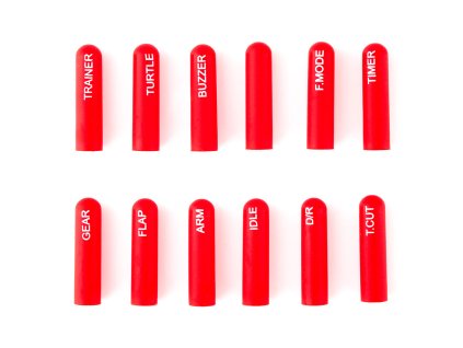 8253 labeled silicon switch cover set radiomaster long red