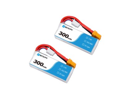 8607 battery betafpv lipo 2s 7 4v 300mah 2s 45c xt30 2pcs