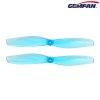 10767 2 propellers gemfan 65mms 2 pc shaft 1mm clear blue 4ccw 4cw