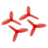 16734 propeller hqprop durable t2x2 5x3 3 blade 2inch light red 2ccw 2cw