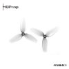 16749 propeller hqprop micro whoop 45mmx3 3 blade 1 8 grey 2ccw 2cw