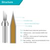 Soldering iron tip Bakon 200M 0.8D