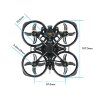 FPV Dron FLYWOO FlyLens 75 HDZero 2S ELRS 2.4G V1.4