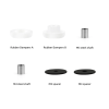 Boule silicone anti-vibration Gimbal HGLRC pour support de caméra d'action de drone FPV