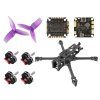FPV DIY Kit Pilotix Rocky 5 Purple Prop