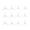 Gemfan 1409 3 Blade Propellers 1.0mm Shaft white 12PCS 720x
