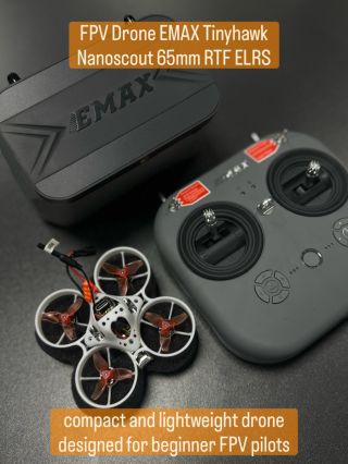The EMAX Tinyhawk Nanoscout 65mm RTF ELRS is a great choice if you want to get into FPV without overthinking it. It’s...