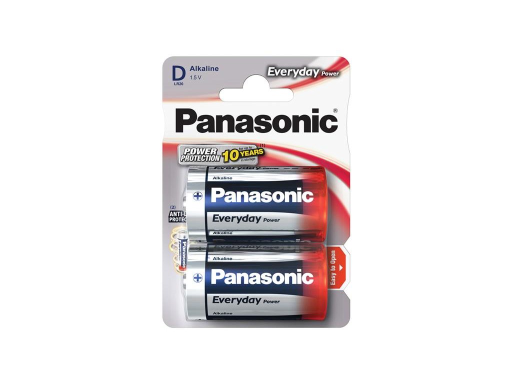 Batéria D (R20) alkalická PANASONIC Everyday Power 2ks / blister