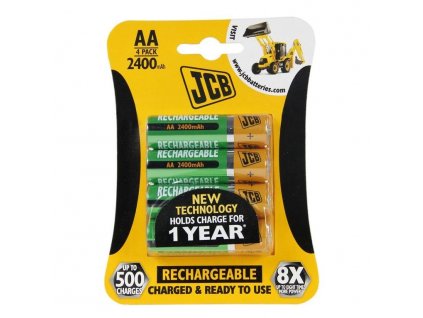 JCB RTU NiMH AA/R06, min.2400mAh, prednabitá, blister 4 ks