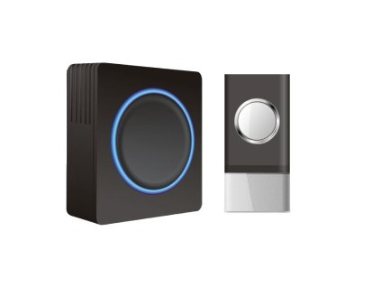 Solight bezdrôtový zvonček, do zásuvky, 120m, čierny