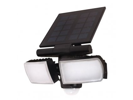 Solight LED solárne svetlo so senzorom, 8W, 600lm, Li-on, čierna