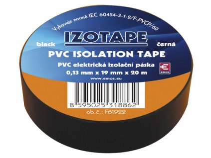 Páska izolačná PVC 19/20m  čierna EMOS
