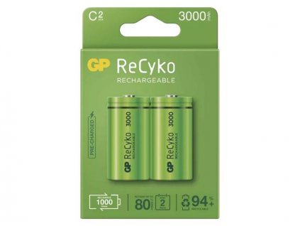 Batérie C (R14) nabíjacie 1,2V/3000mAh GP Recyko  2ks