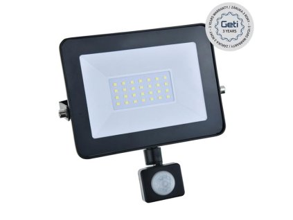 LED reflektor GETI GLF30P 30W s PIR čidlom
